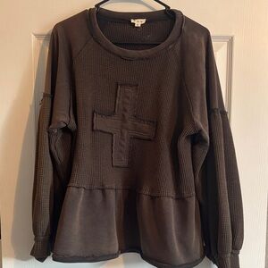 POL Sweater with Cross Design